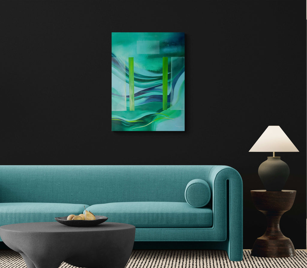 "Når det faller til ro" 60x80 cm