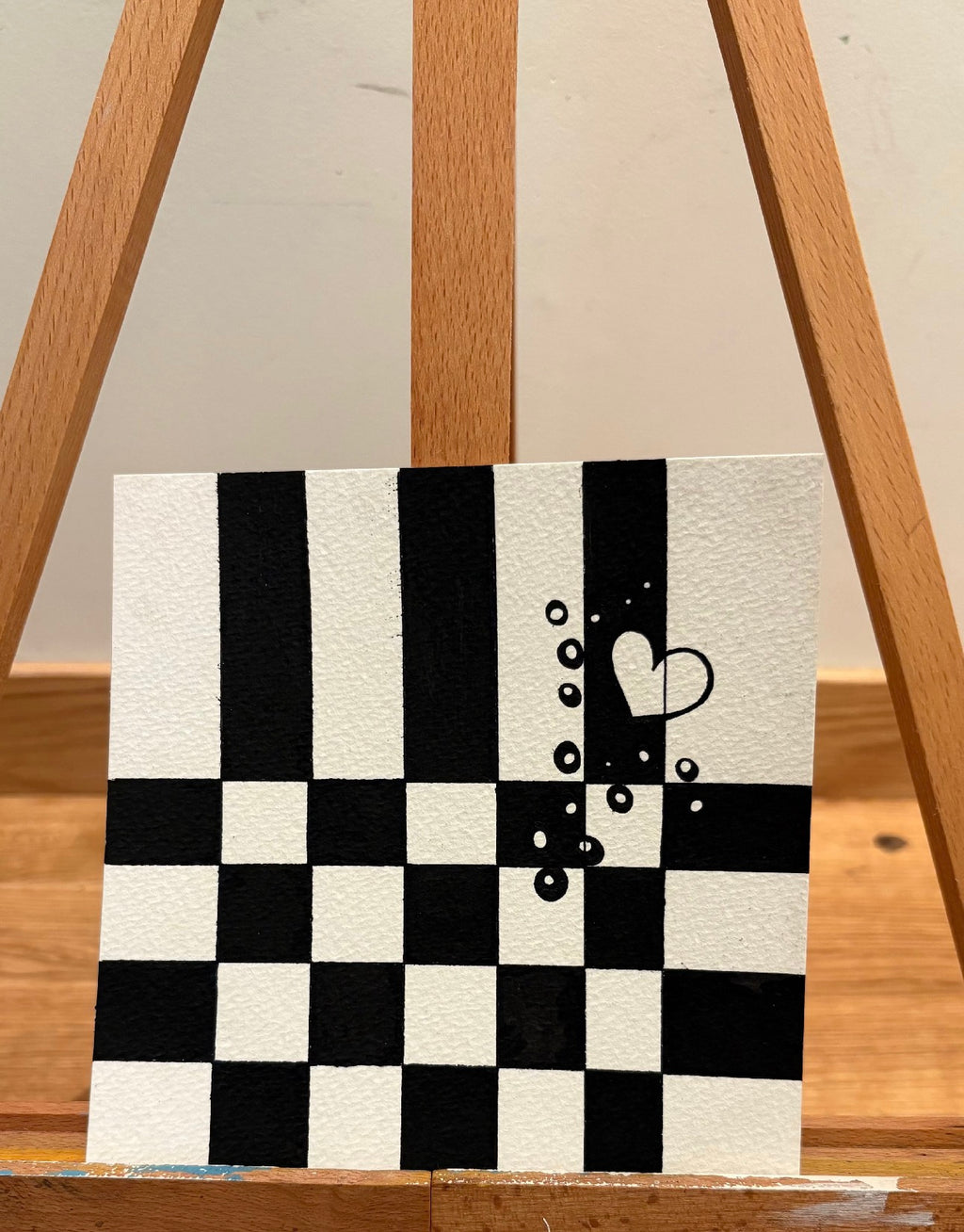 Tegning / Mixed media - Chess I