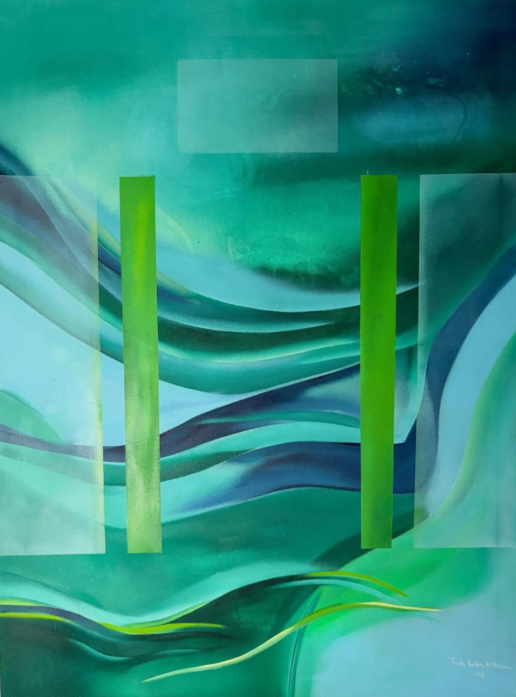 "Når det faller til ro" 60x80 cm